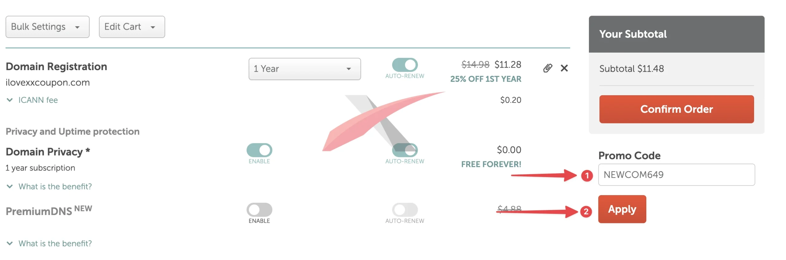 namecheap coupon