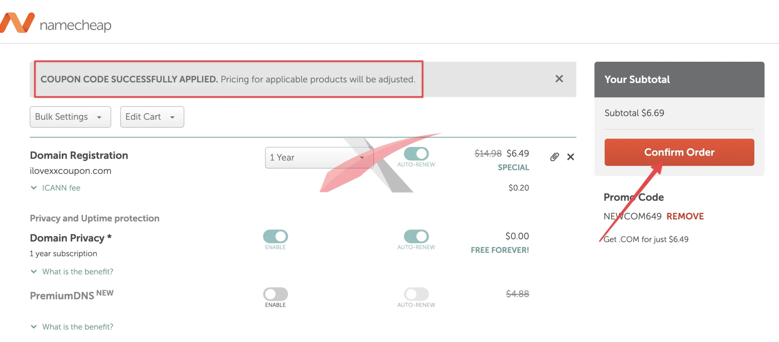 namecheap coupon